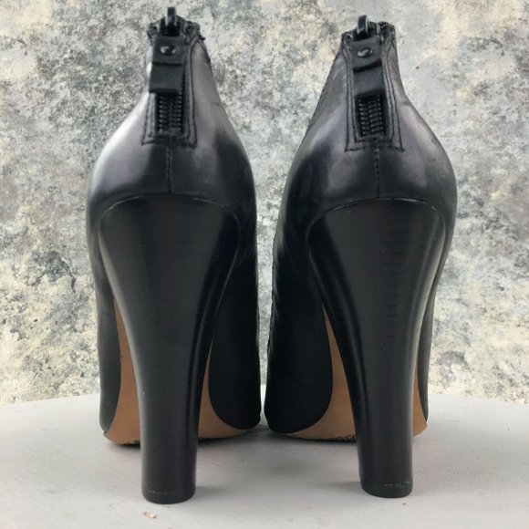 Modern Vintage Women's Size 39 Lil Ro Black Leather Pointed Toe Ankle Booties - Picture 6 of 12